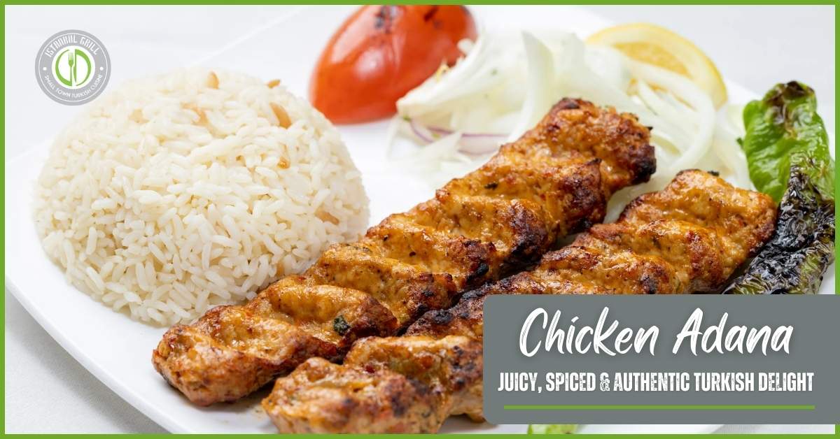 Turkish Chicken Adana Kebabs