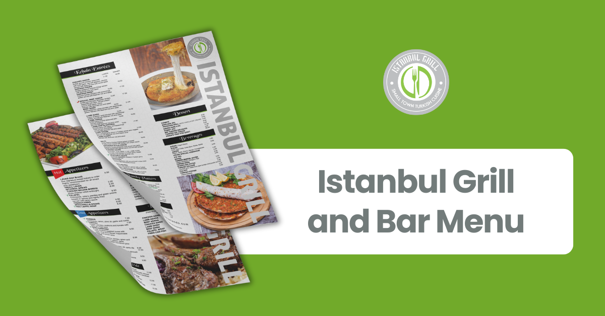 Istanbul Grill Bar Menu