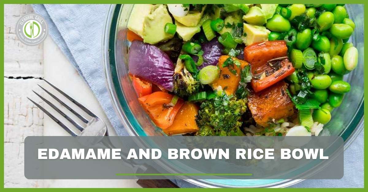  edamame and brown rice