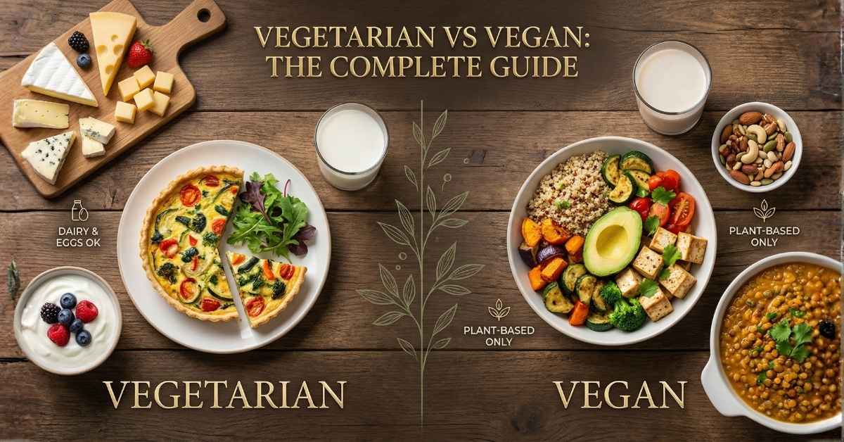 vegeterian vs vegan