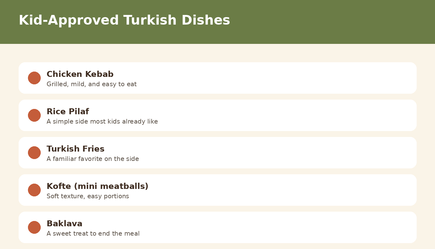 kids menu