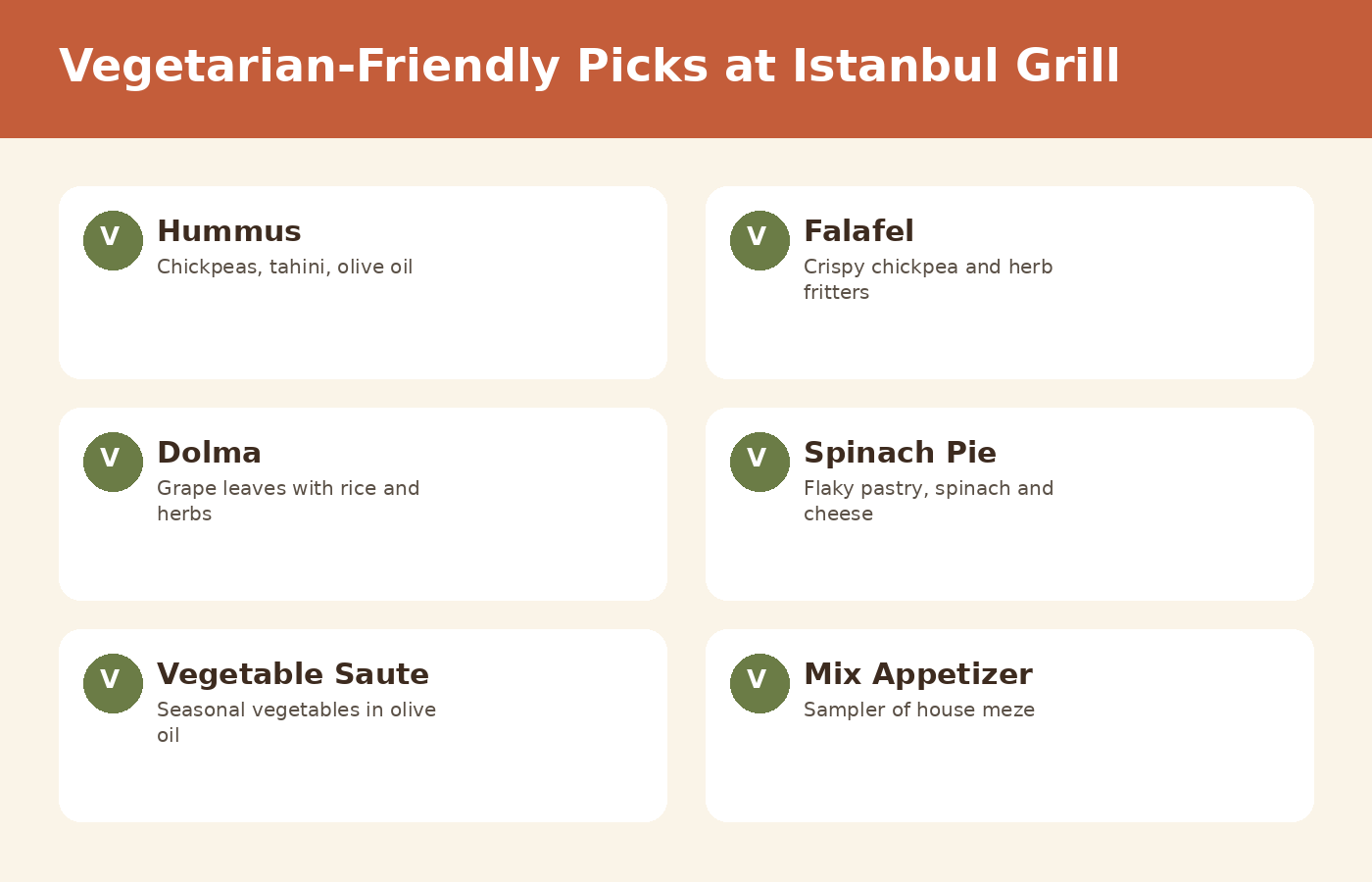 vegeterian picks